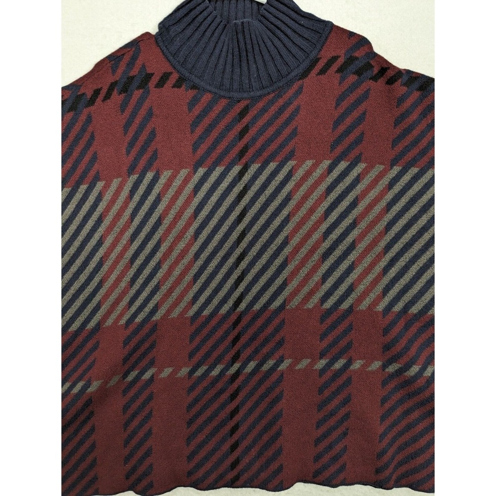 Ann Taylor Turtleneck Sweater Poncho Size XS / S Pullover Knit Cotton Blend - Picture 2 of 8